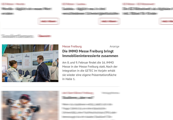Native Ads / redaktionelle Anzeigen